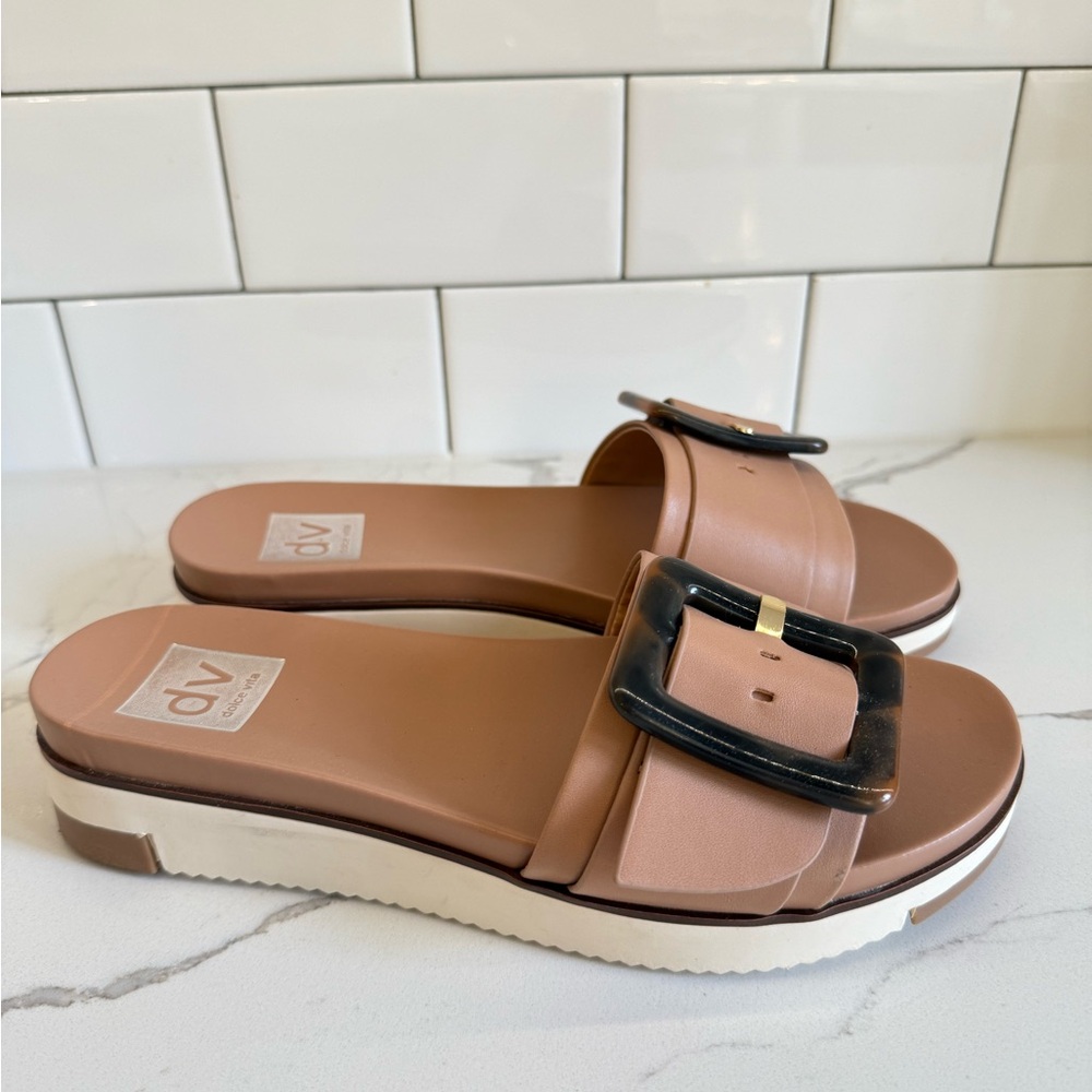 New - Dolce Vita Women's Tan Slide Sandals